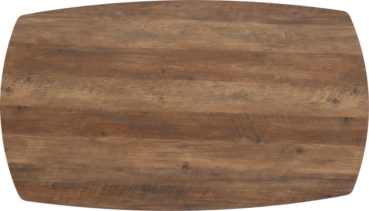Athens Rectangular Dining Set with Avery Chairs Medium Oak Effect/Black/Sapphire Blue Velvet