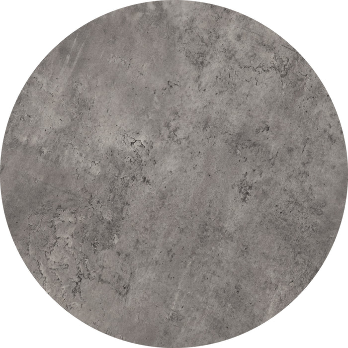 Athens Round Coffee Table Set Concrete Effect/Black
