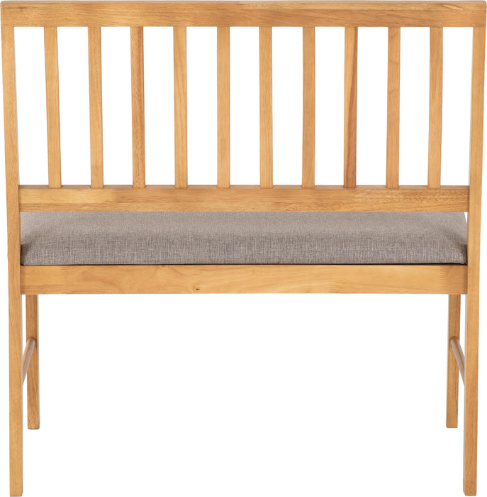 Austin 1+2 Dining Bench Set Oak Effect/Grey Fabric