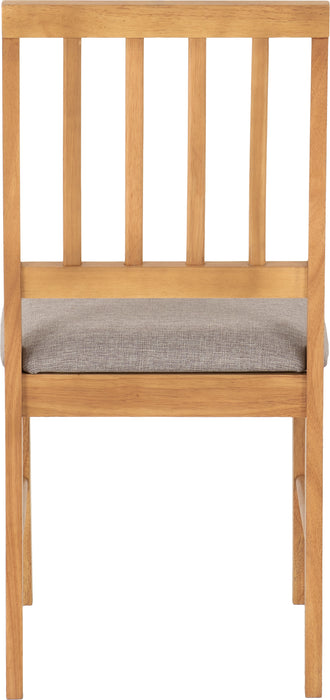 Austin 1+4 Dining Set Oak Effect/Grey Fabric