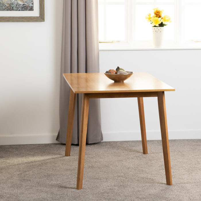 Austin 1+2 Dining Bench Set Oak Effect/Grey Fabric