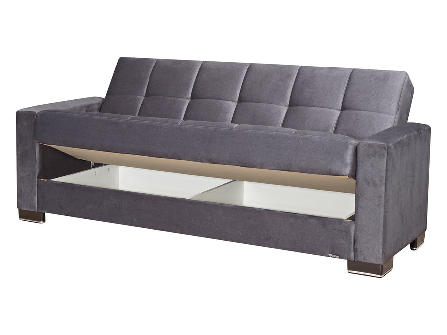 3 Seater Ottoman Storage Sofa Bed Modern Luxury Bedroom - UK Made