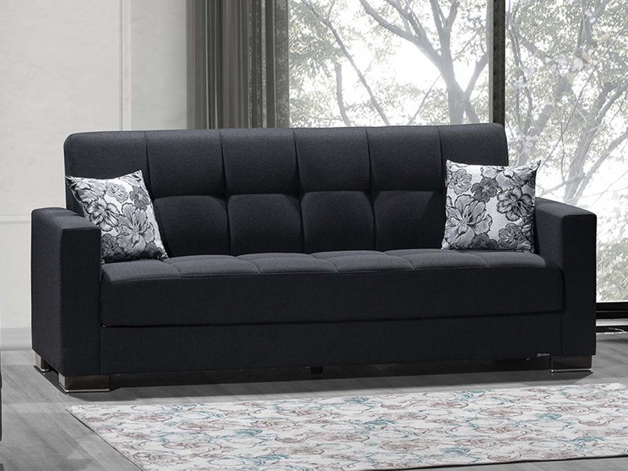 3 Seater Ottoman Storage Sofa Bed Modern Luxury Bedroom - UK Made