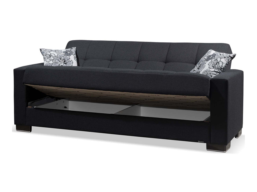 3 Seater Ottoman Storage Sofa Bed Modern Luxury Bedroom - UK Made