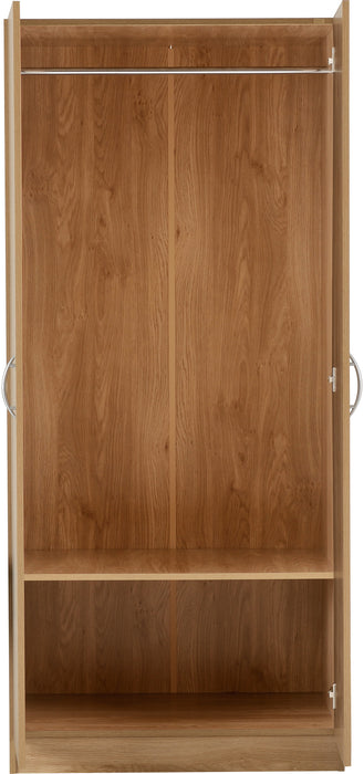 Bellingham 2 Door Wardrobe Oak Effect Veneer