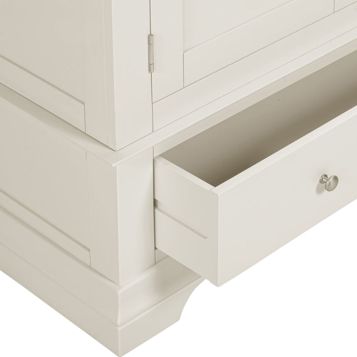 Bordeaux 2 Door Wardrobe Ivory