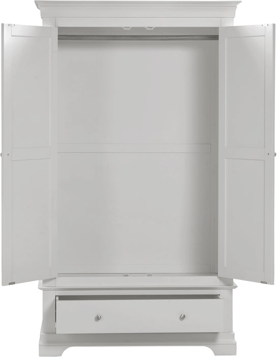 Bordeaux 2 Door Wardrobe Pebble Grey