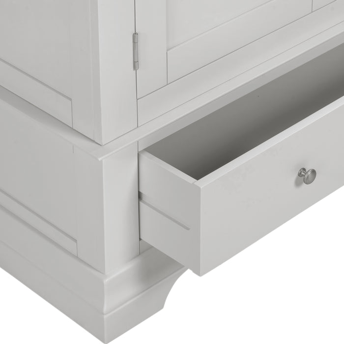 Bordeaux 2 Door Wardrobe Pebble Grey