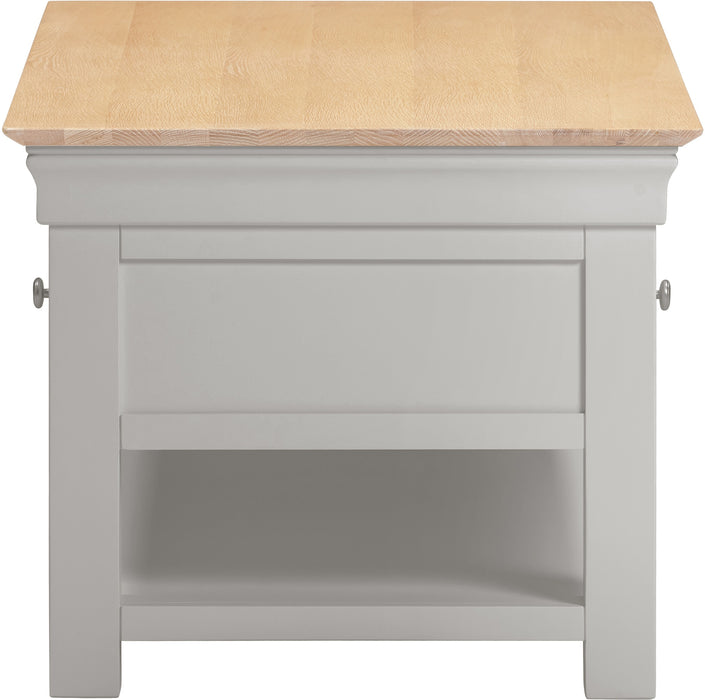 Bordeaux 2 Drawer Coffee Table Pebble Grey/Oak