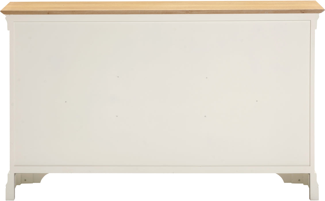 Bordeaux 2 Door 3 Drawer Sideboard Ivory/Oak