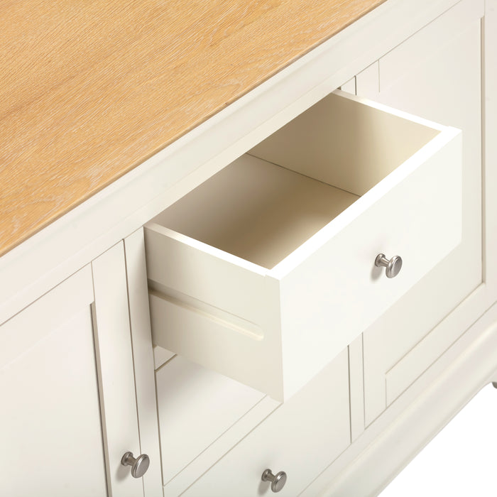 Bordeaux 2 Door 3 Drawer Sideboard Ivory/Oak