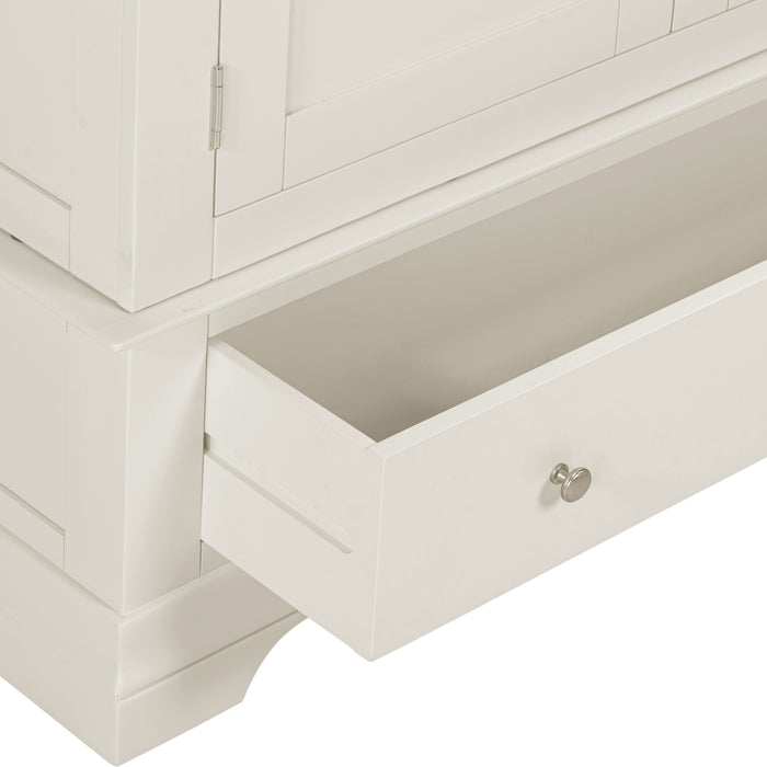 Bordeaux 3 Door Wardrobe Ivory