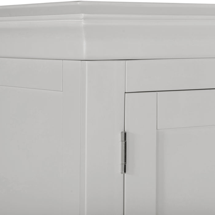Bordeaux 3 Door Wardrobe Pebble Grey