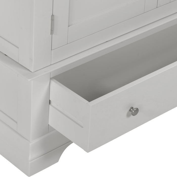 Bordeaux 3 Door Wardrobe Pebble Grey