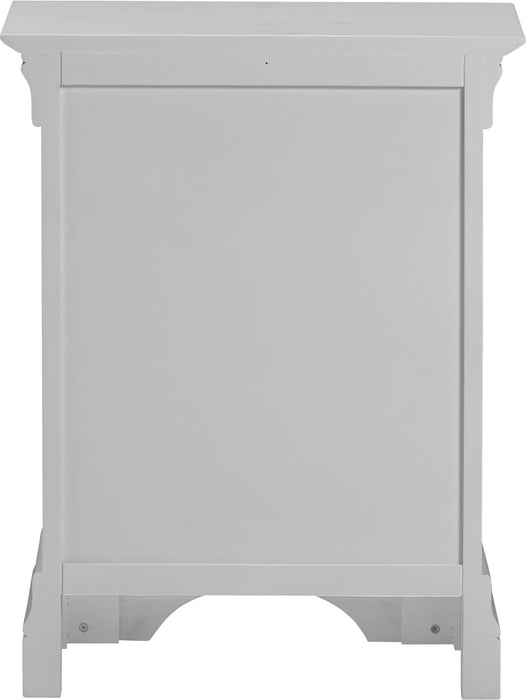 Bordeaux 3 Drawer Bedside Pebble Grey