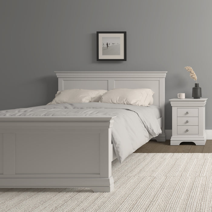 Bordeaux 5' Bed High Foot End Ivory