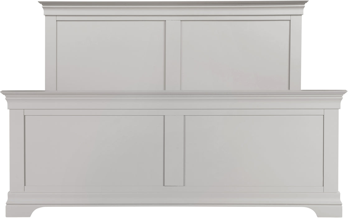 Bordeaux 5' Bed High Foot End Pebble Grey