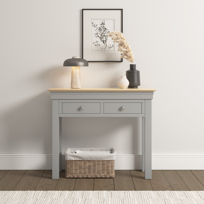 Bordeaux Console Table Pebble Grey/Oak