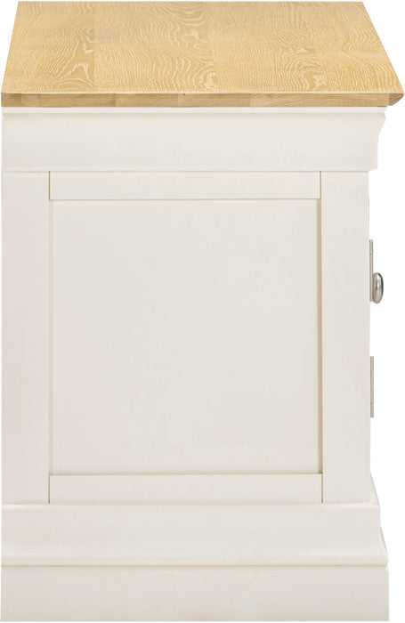 Bordeaux Small TV Stand Ivory/Oak