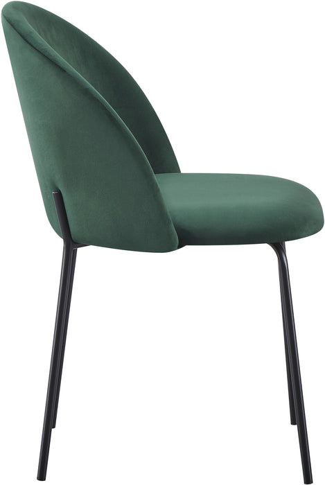 Boston Chair (Box of 4) Emerald Green Velvet