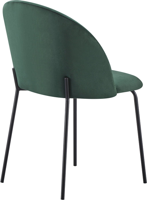 Boston Chair (Box of 4) Emerald Green Velvet