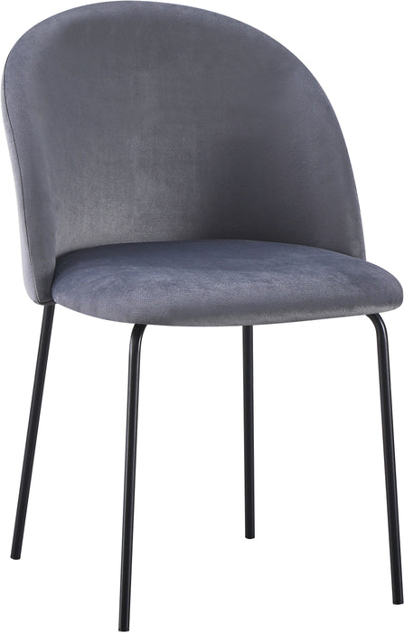 Boston Chair (Box of 4) Grey Velvet