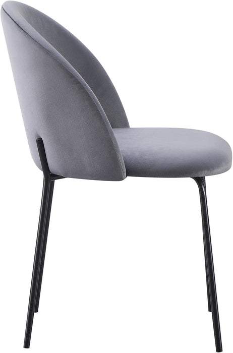 Boston Chair (Box of 4) Grey Velvet