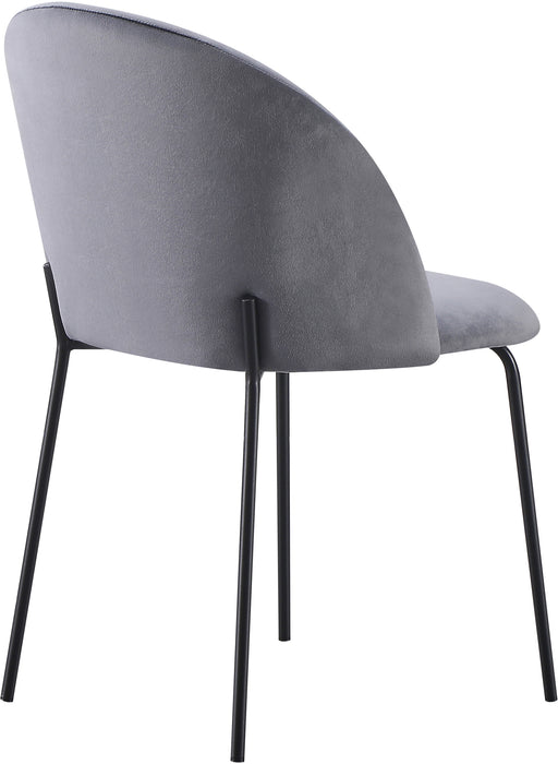 Boston Chair (Box of 4) Grey Velvet