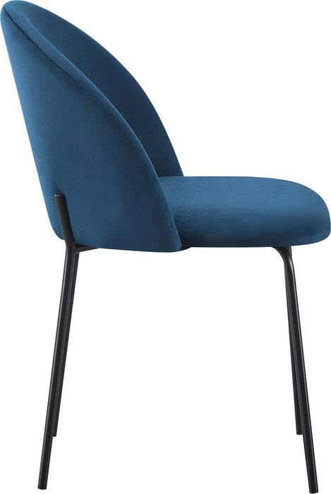 Boston Chair (Box of 4) Sapphire Blue Velvet