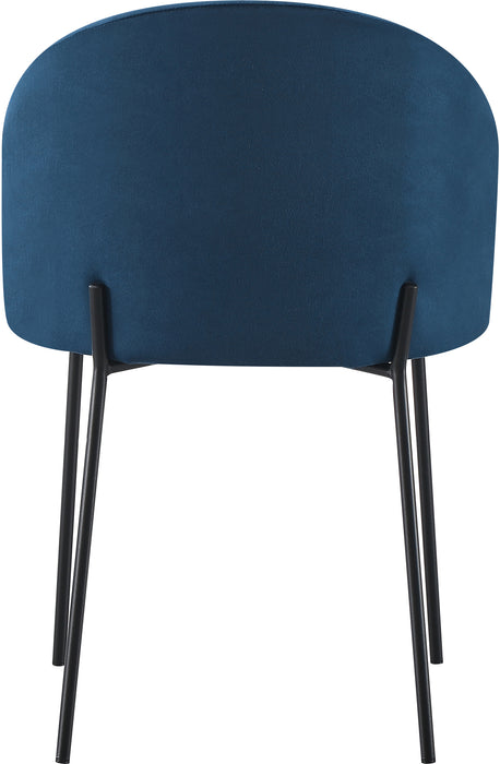 Boston Chair (Box of 4) Sapphire Blue Velvet