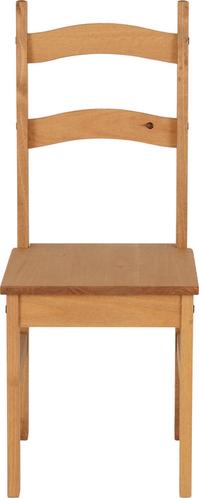 Budget Mexican Chair (Box of 2) Distressed Waxed Pine