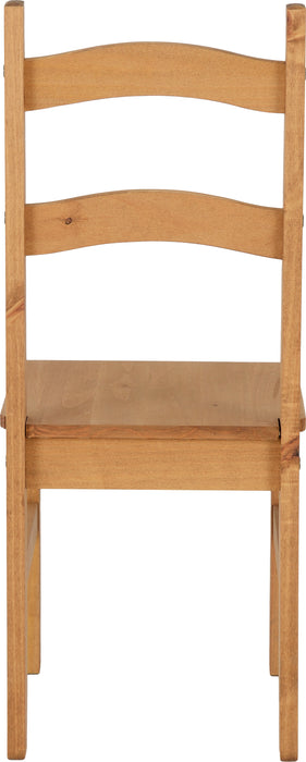 Budget Mexican Chair (Box of 2) Distressed Waxed Pine