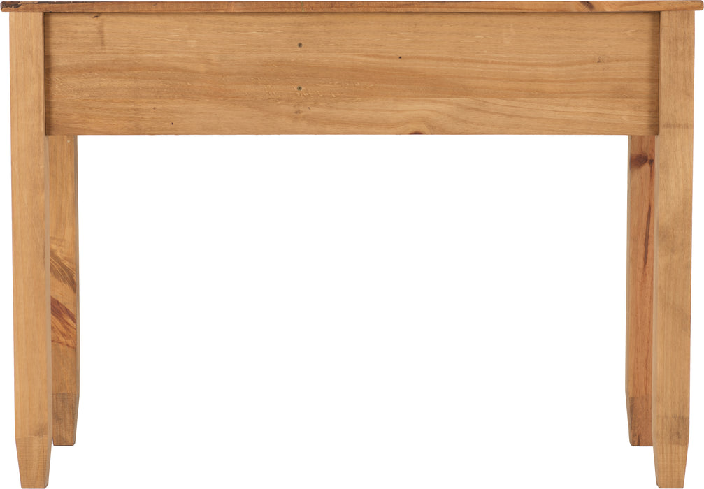 Budget Mexican Study Desk Distressed Waxed Pine
