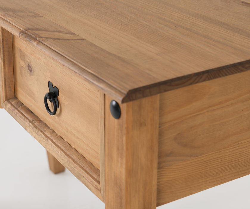 Budget Mexican Study Desk Distressed Waxed Pine