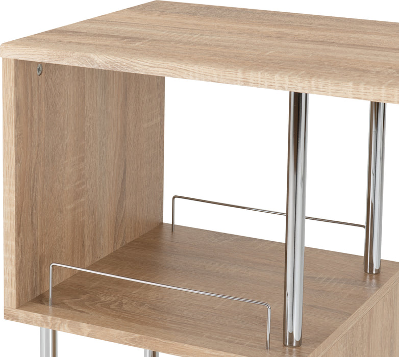 Charisma Home Bar Table Light Sonoma Oak Effect Veneer/Chrome