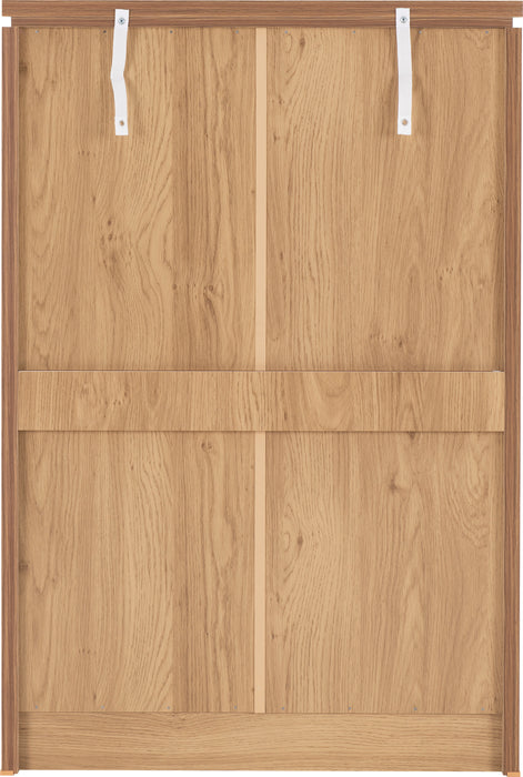 Charles 3+2 Drawer Chest Oak Effect Veneer with Walnut Trim