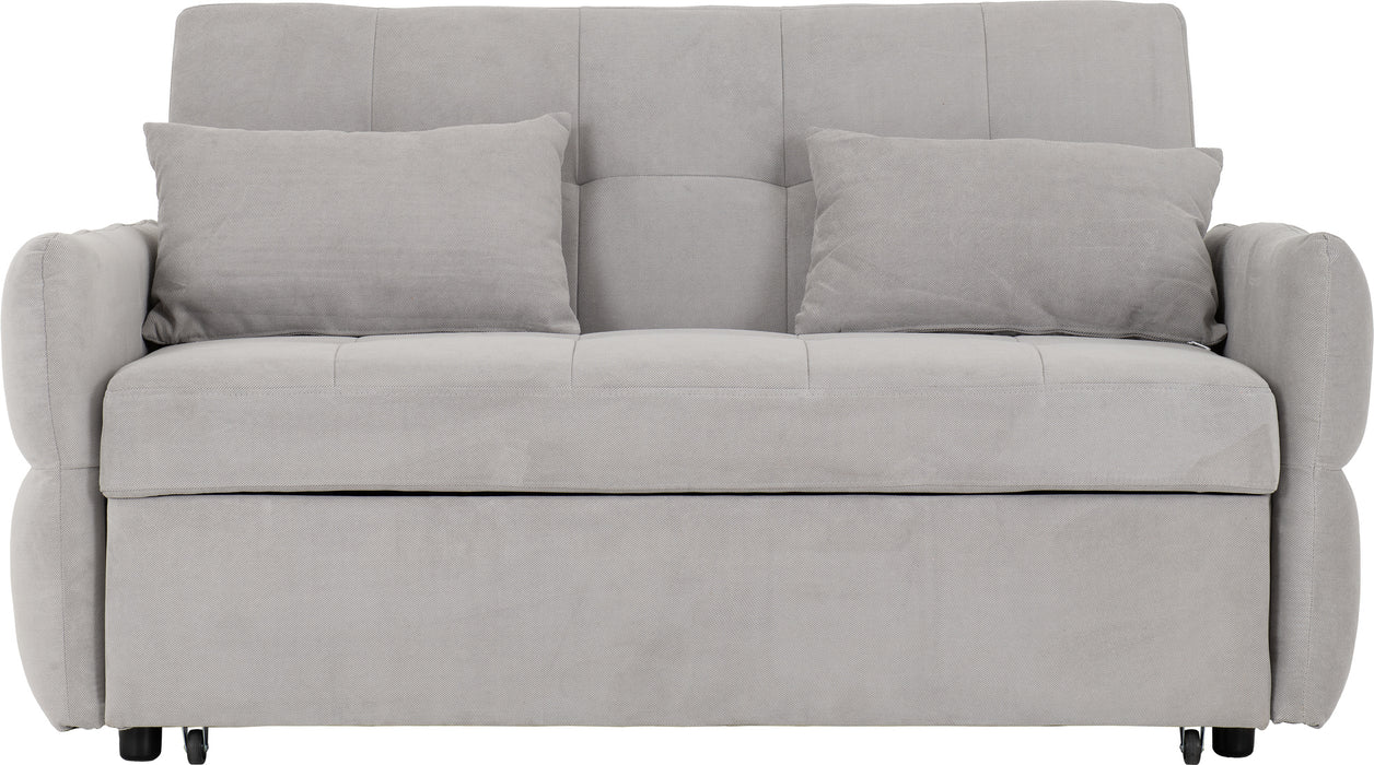 Chelsea Sofa Bed Silver Grey Fabric