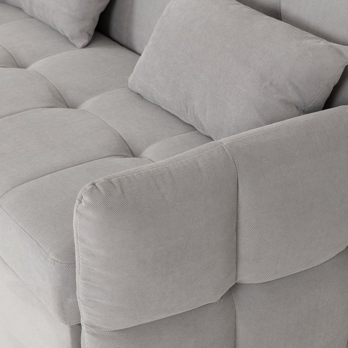 Chelsea Sofa Bed Silver Grey Fabric