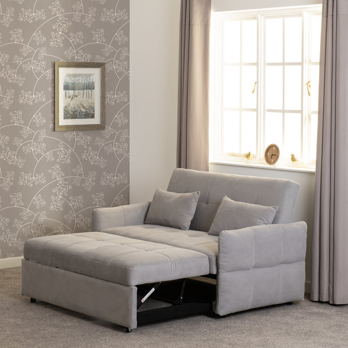 Chelsea Sofa Bed Silver Grey Fabric