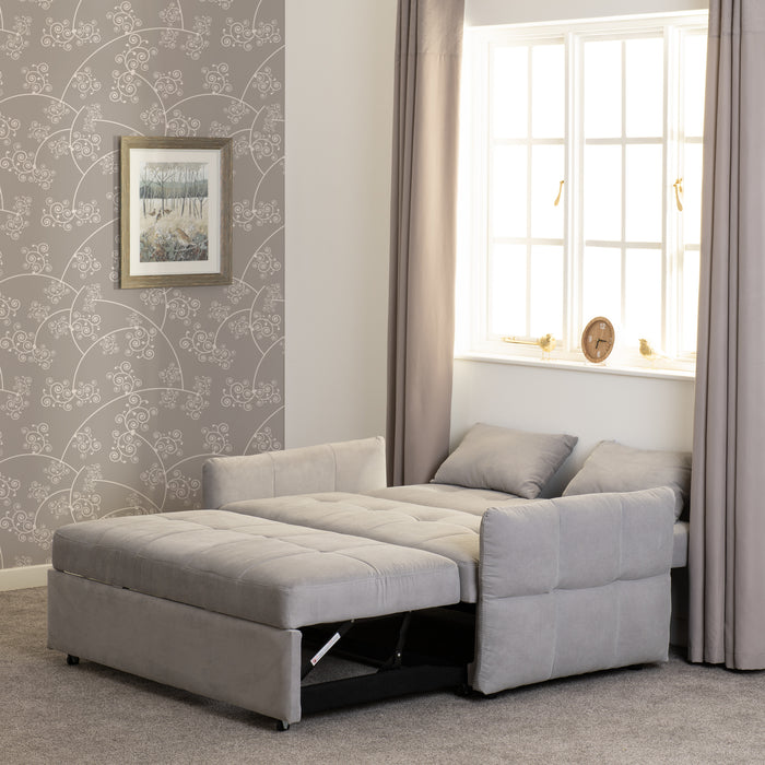 Chelsea Sofa Bed Silver Grey Fabric