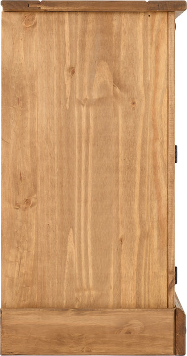 Corona 1 Door 4 Drawer Sideboard Distressed Waxed Pine