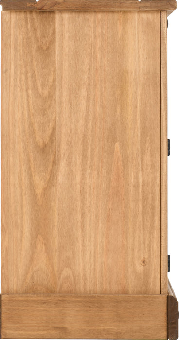 Corona 2 Door 5 Drawer Sideboard Distressed Waxed Pine