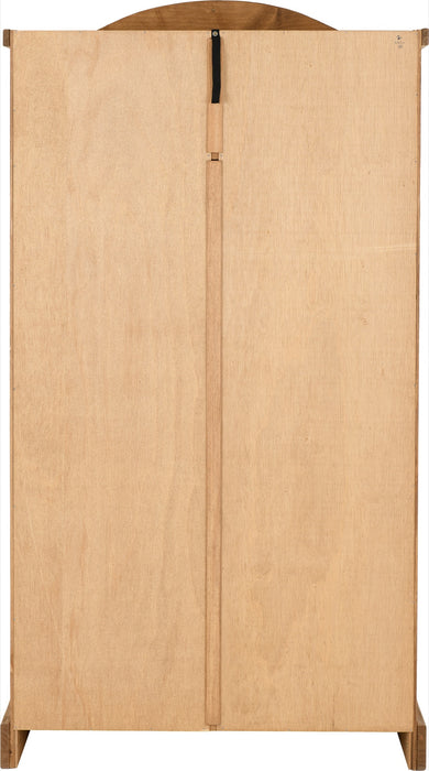 Corona 2 Door Wardrobe Distressed Waxed Pine