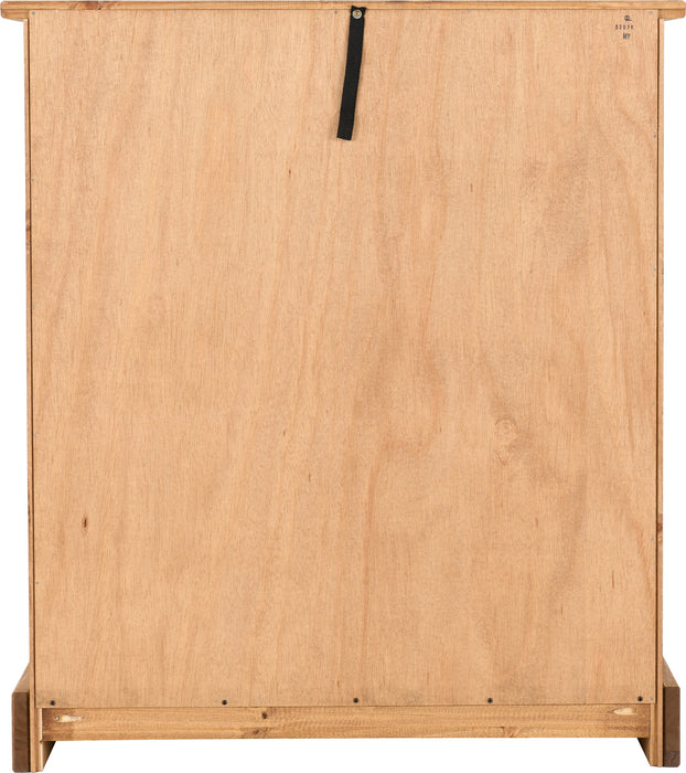 Corona 2+2 Drawer Chest Distressed Waxed Pine