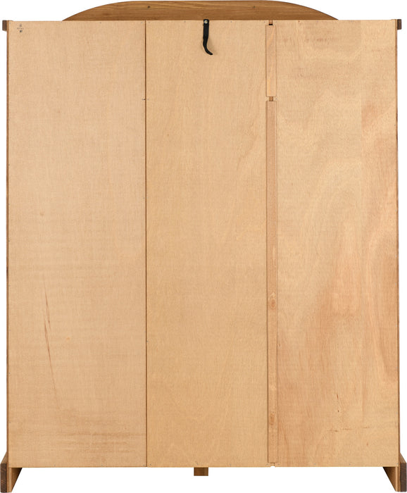 Corona 3 Door Wardrobe Distressed Waxed Pine
