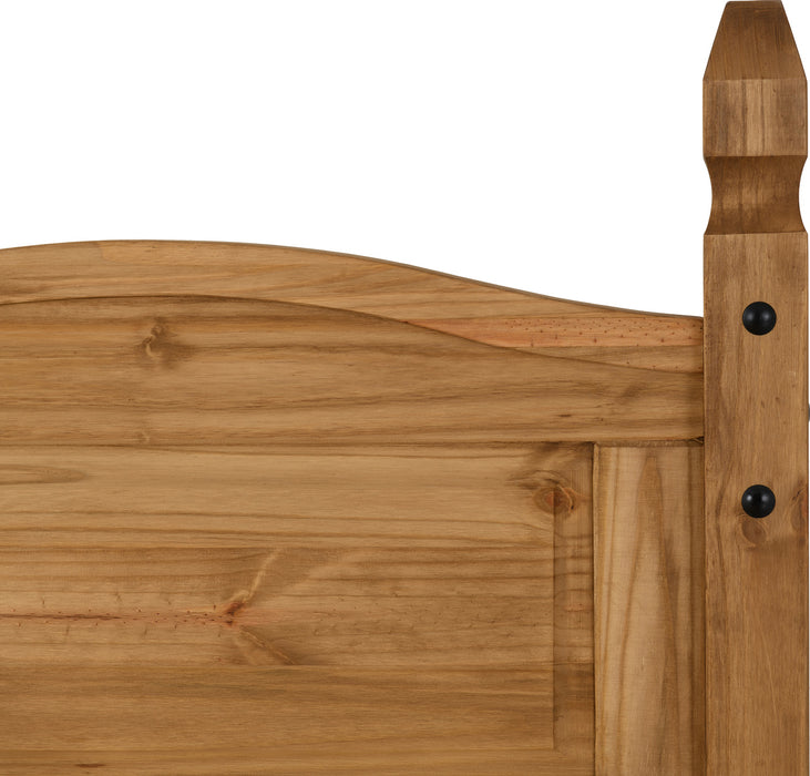 Corona 3' Bed High Foot End Distressed Waxed Pine