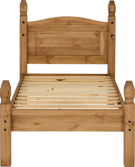 Corona 3' Bed Low Foot End Distressed Waxed Pine
