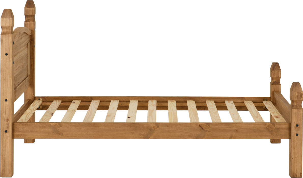 Corona 3' Bed Low Foot End Distressed Waxed Pine