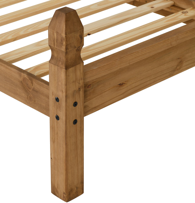 Corona 3' Bed Low Foot End Distressed Waxed Pine