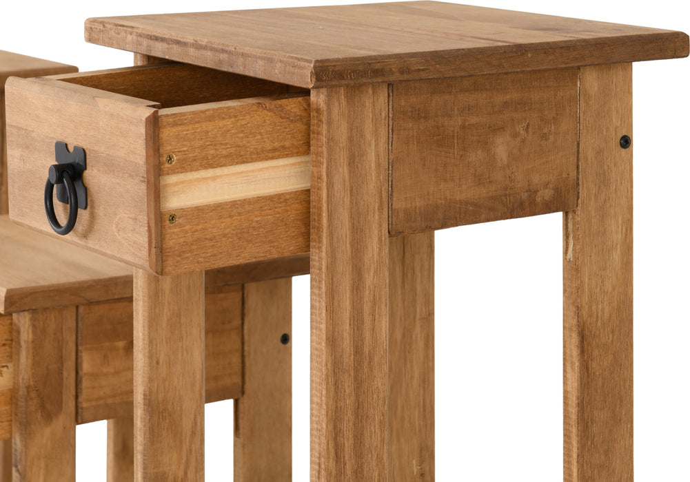 Corona Plant Stands (Set of 3) Distressed Waxed Pine